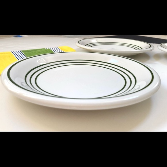 (Set of 4) La Primula Hand Painted Dinner Plates w/Green Bands Made in Italy - Picture 6 of 8